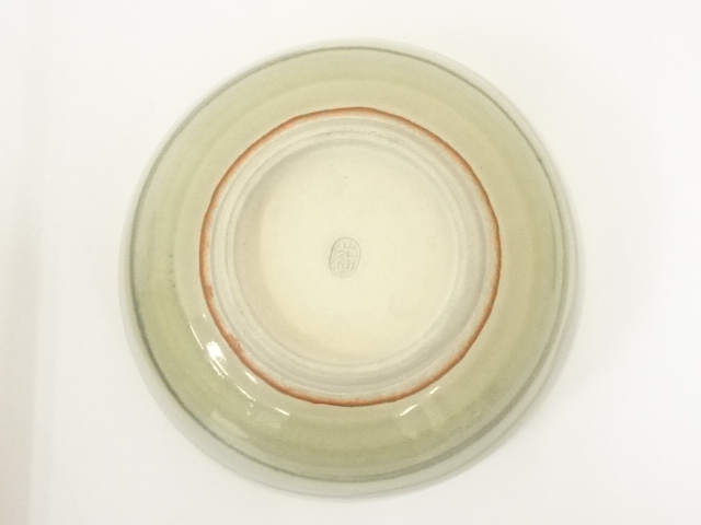 道具 ] - 道具 九谷焼 利岡光仙造 桃青釉鉢（共箱） | ネットショップ